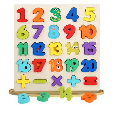 3D Wooden Alphabet Matching Puzzle Block Set