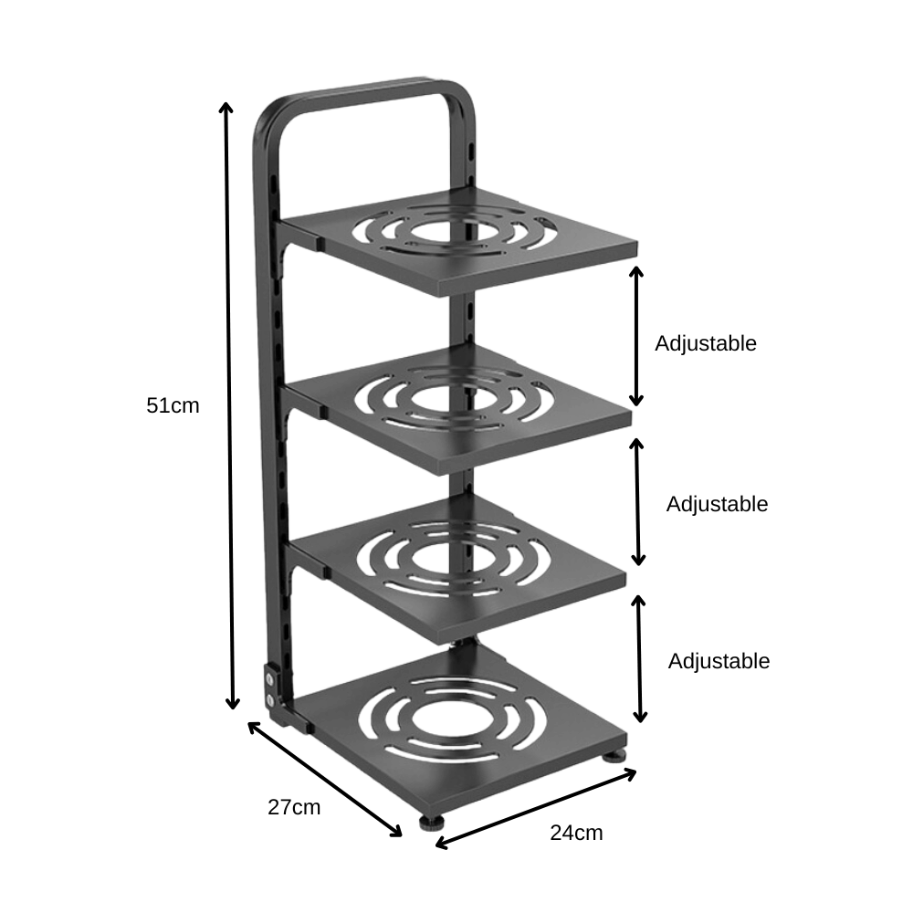 Adjustable Kitchen Rack Multi Tier Oven Spice Shelf Organizer
