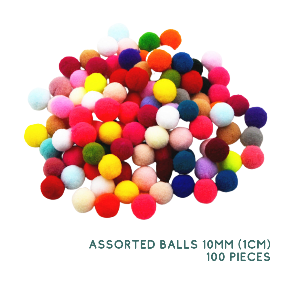 Mixed Color Pom Poms