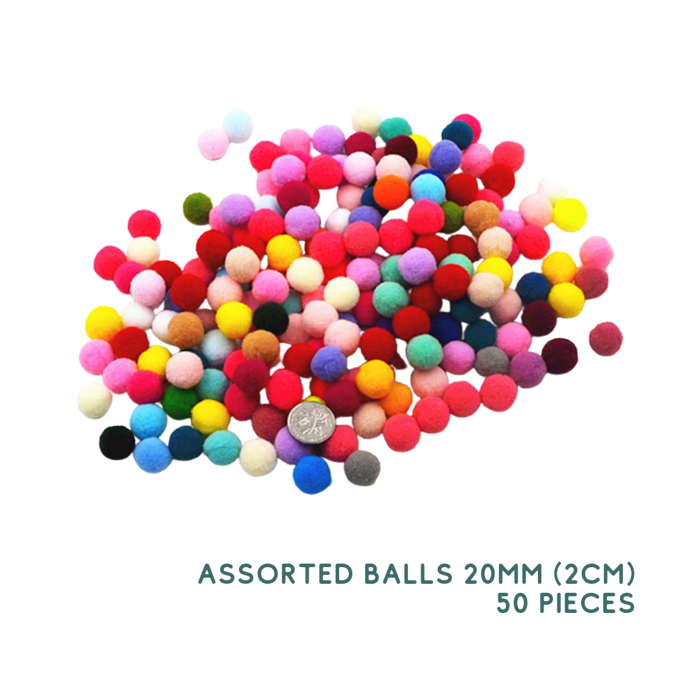 Mixed Color Pom Poms