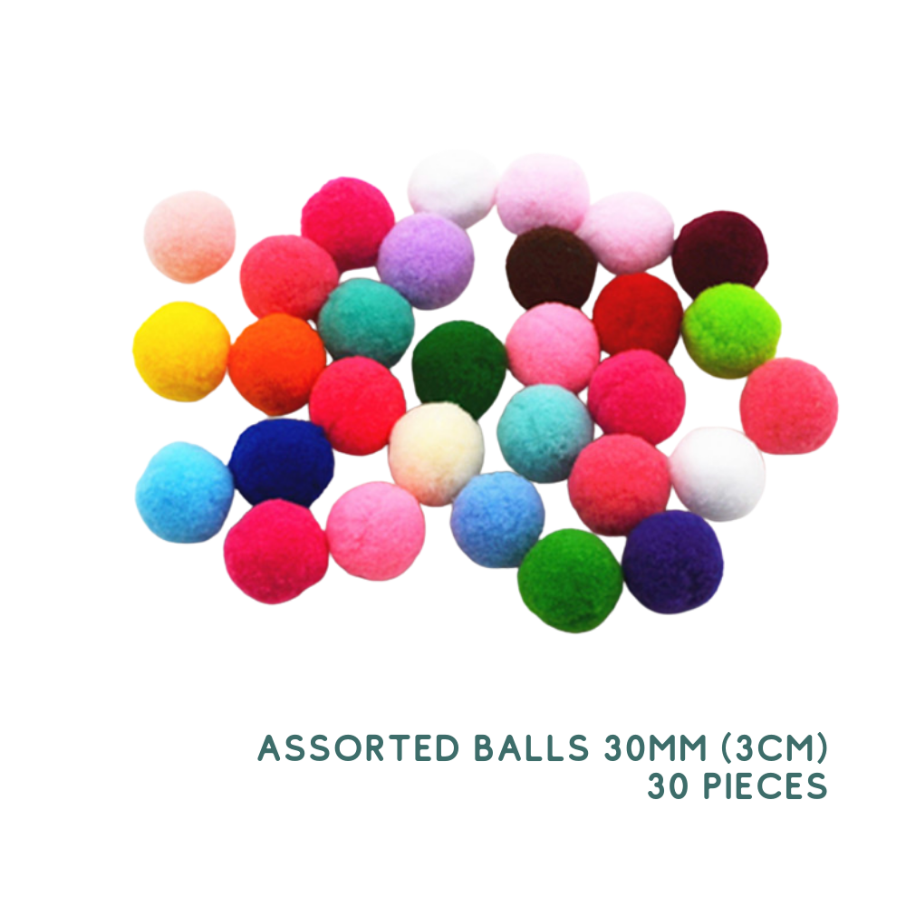 Mixed Color Pom Poms