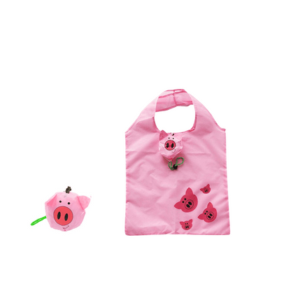 Cute Animal Foldable Shopping Bag Eco Friendly Reusable Tote