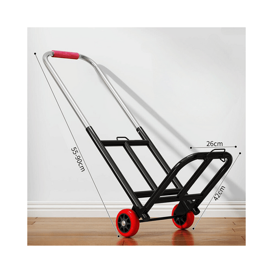 Folding Portable Quiet Wheel Hand Trolley Lightweight Utility Cart