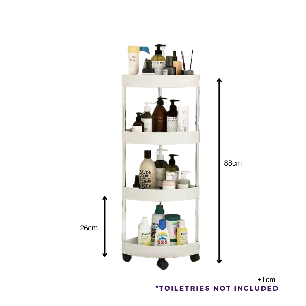 No-Drill Bathroom Towel Rack & Storage Shelf