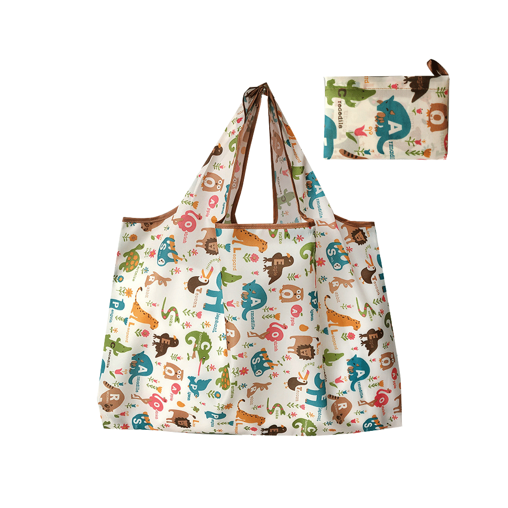 Large Foldable Eco Friendly Shopping Bag Lightweight Waterproof Reusable Grocery Tote
