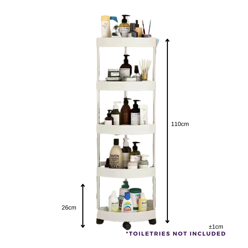 No-Drill Bathroom Towel Rack & Storage Shelf