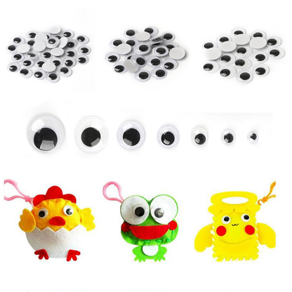 Googly Moving Eyes Stickers for DIY Crafts