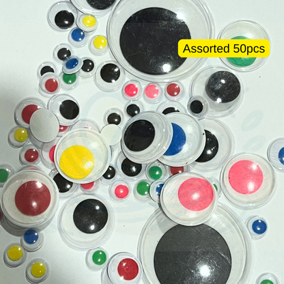 Googly Moving Eyes Stickers for DIY Crafts
