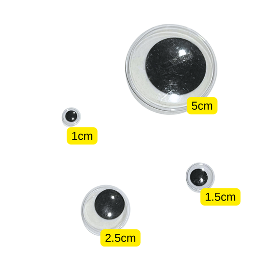 Googly Moving Eyes Stickers for DIY Crafts