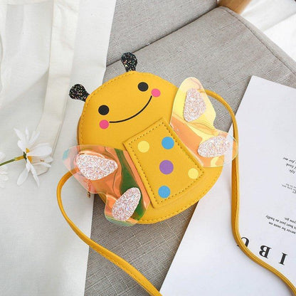 2024 Trendy Children's Bee Crossbody Bag - Cute Cartoon Shoulder & Coin Bag for Girls