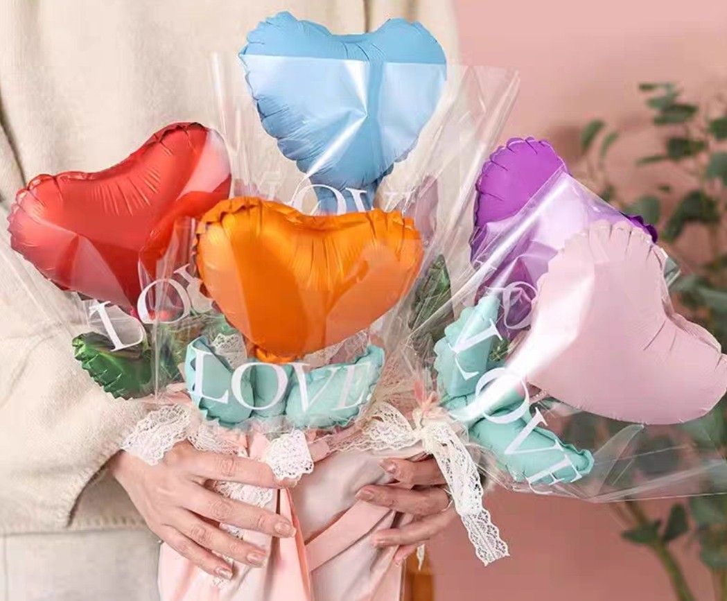 18-Inch Heart Shaped Foil Balloons