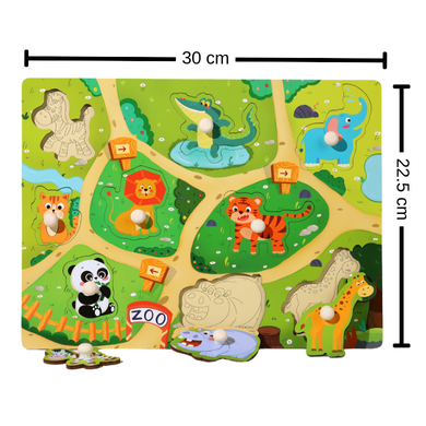 3D Wooden Alphabet Matching Puzzle Block Set