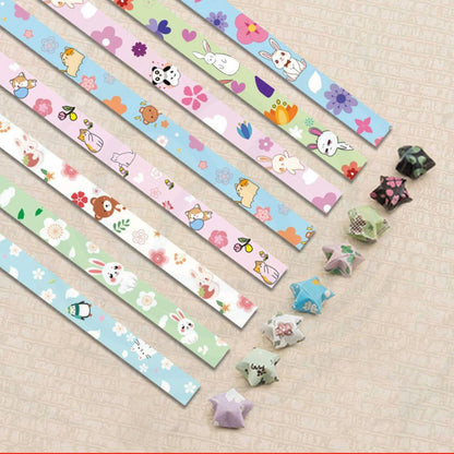 Origami Star Paper Strips