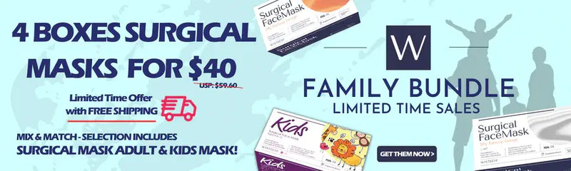 4 boxes of surgical masks for $40