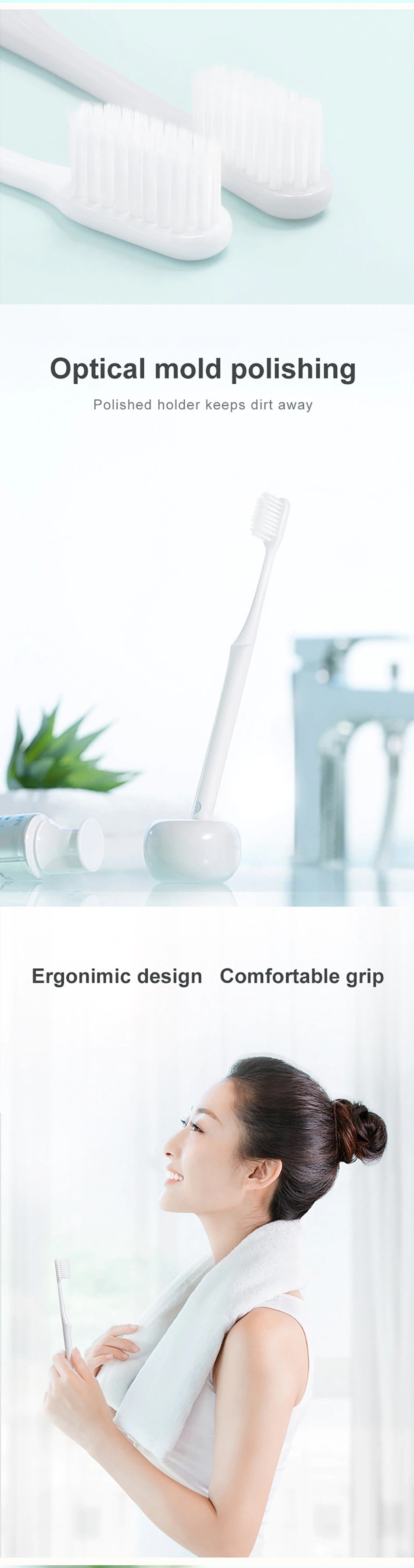 [Bundle of 3] Xiaomi DR·BEI Toothbrush Youth Version Soft Better Brush Wire 2Colors Care Dental For Toothbrush - Wistech Singapore