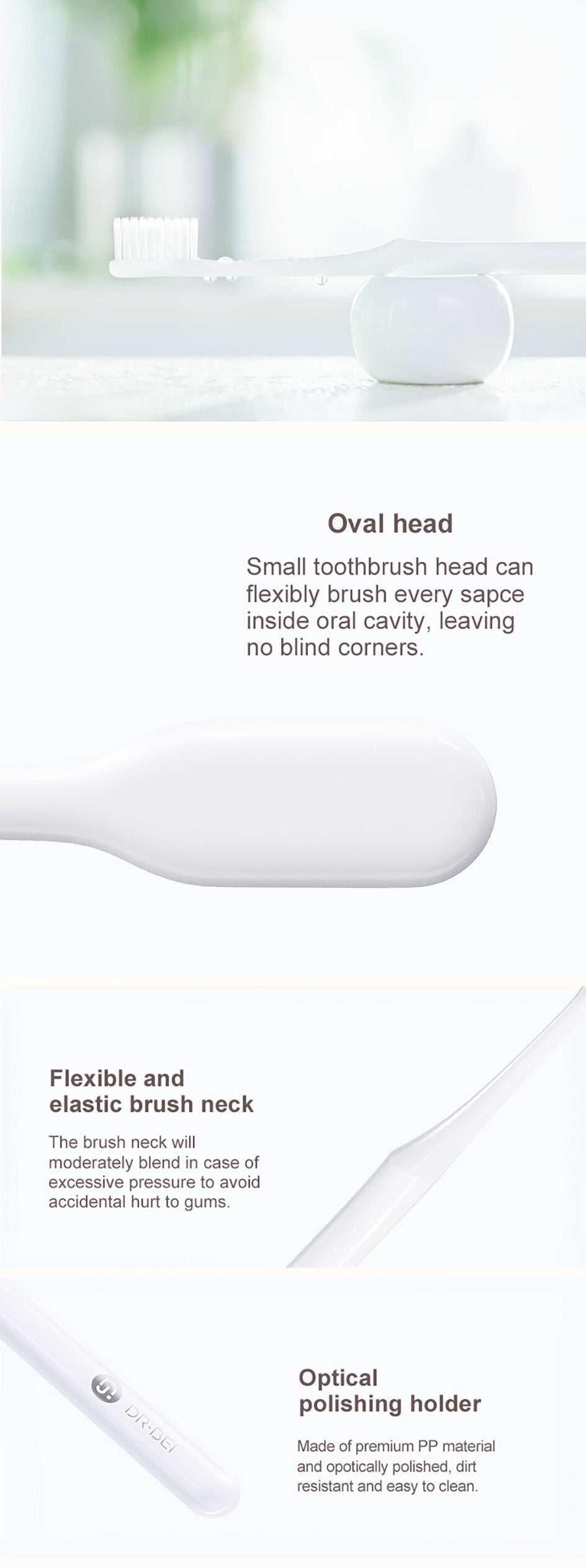 [Bundle of 3] Xiaomi DR·BEI Toothbrush Youth Version Soft Better Brush Wire 2Colors Care Dental For Toothbrush - Wistech Singapore