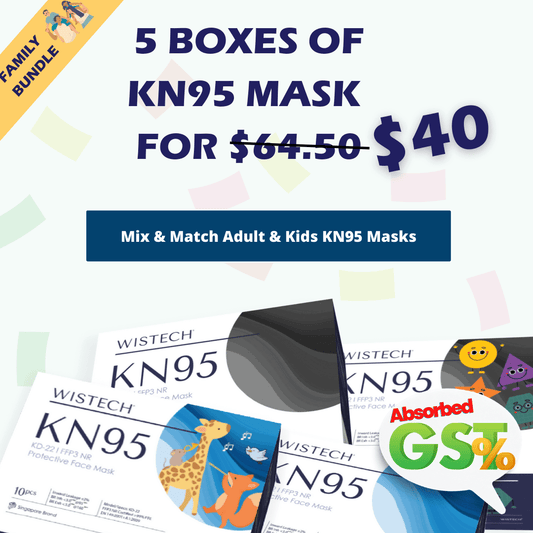 5 BOXES KN95 PROTECTIVE FACE MASKS with FREE SHIPPING FOR $40 ONLY