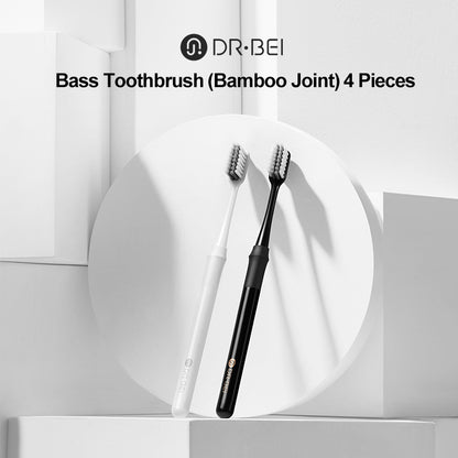 DB Bass Toothbrush (Bamboo Joint), 4 Pcs - Wistech Singapore