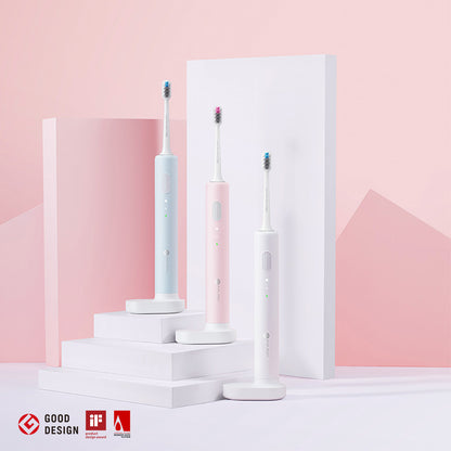 Xiaomi Dr.Bei Sonic Electric Toothbrush (Blue & Pink & White ) Suitable for both Adults/Children/Kids - Wistech Singapore