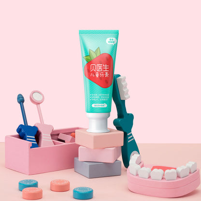 DR.BEI 0+ Probiotics Anti-Cavity Children Toothpaste (Strawberry Yogurt) Xiaomi Youpin DR·BEI 0+ Toothpaste for Children Anti Cavity And Nice Tasting for Children to Love Brushing Teeth - Wistech Singapore