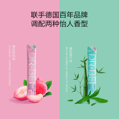 DR.BEI 0+ Bamboo & Peach Mouthwash, 12ml, 20 Sachets Xiaomi Youpin DR·BEI 0+ Bamboo and Peach Moutwash in Portable Sachets to Use on the go Stay Fresh and Confident - Wistech Singapore