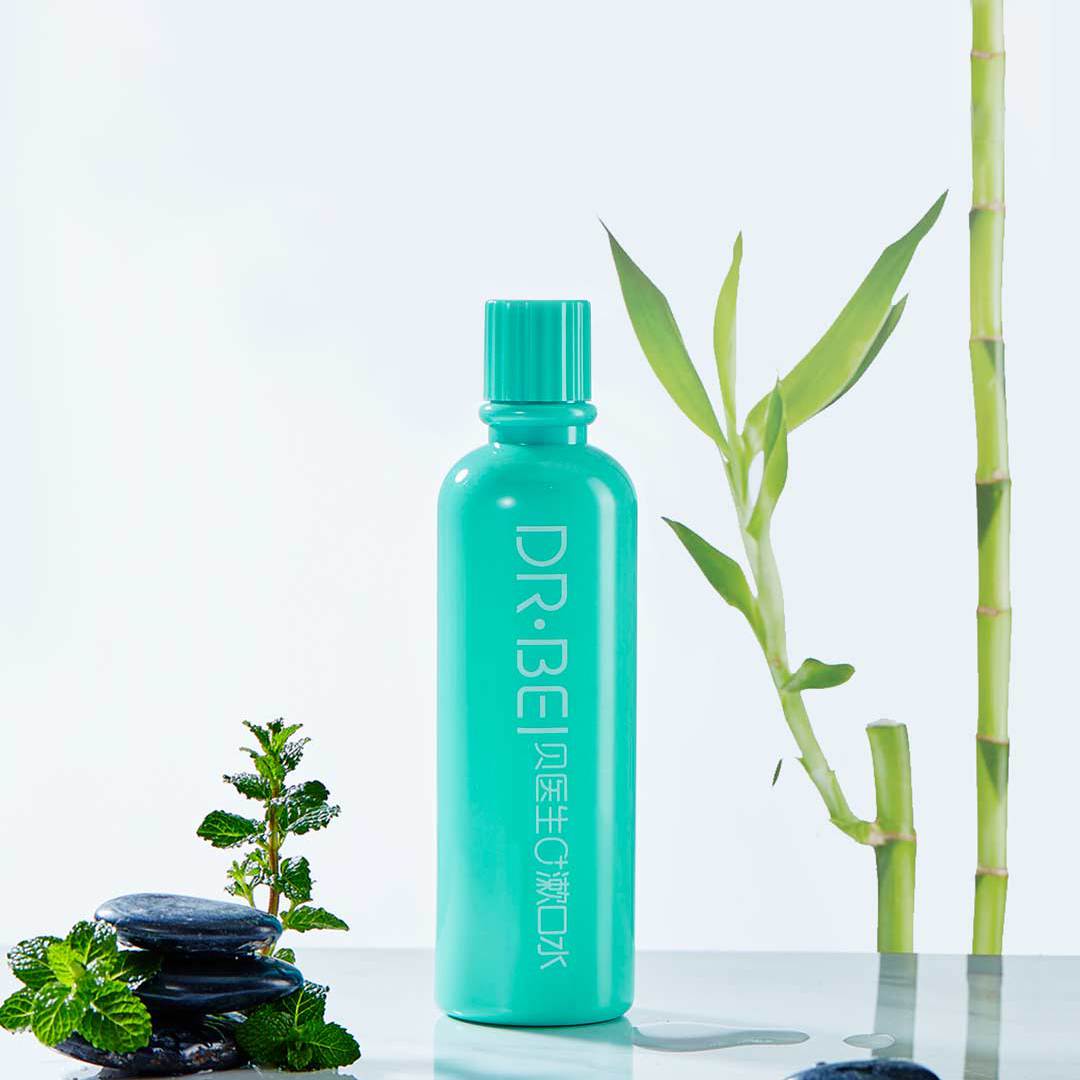 DR.BEI 0+ Mouthwash, 600ml Xiaomi Youpin DR·BEI 0+ 600ml Large Capacity Mouthwash Bamboo Fibre for Refreshing and Clean Breath - Wistech Singapore