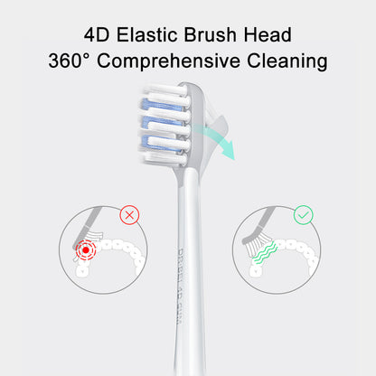Xiaomi DR·BEI 4D Ultrasonic Electric Toothbrush Replacement Head for S7 Oral Care Teeth Cleaning Brush Head 2pcs - Wistech Singapore