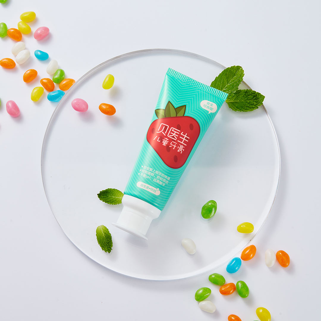 DR.BEI 0+ Probiotics Anti-Cavity Children Toothpaste (Strawberry Yogurt) Xiaomi Youpin DR·BEI 0+ Toothpaste for Children Anti Cavity And Nice Tasting for Children to Love Brushing Teeth - Wistech Singapore