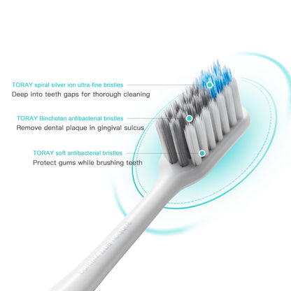 DR.BEI Bass Toothbrush, 4 Pieces (Xiaomi Version) Xiaomi Youpin DR.BEI Xiaomi Tooth Mi Bass Method Sandwish-bedded Better Brush Wire 4Colors Deep Cleaning Toothbrush - Wistech Singapore