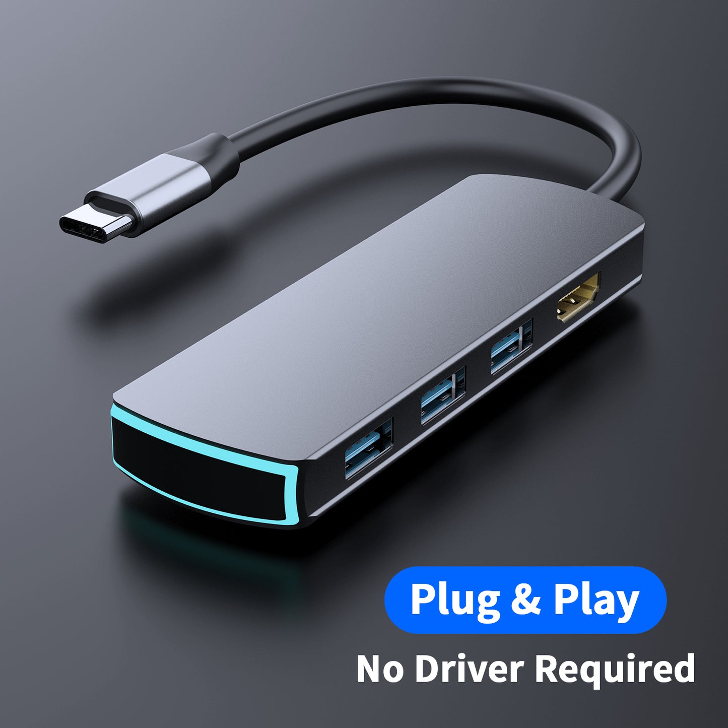 Wistech USB C Type-C Hub 8 in 1 Adapter Mate 8 with HDMI 4K30Hz 2K60Hz PD Chargers USB 3.0 SD card TF card 3.5mm Audio - Wistech Singapore