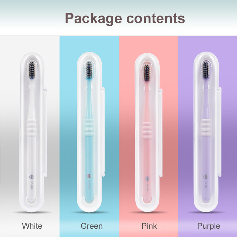 Xiaomi Dr.Bei Bass Toothbrush (Comfort), Travel Package, 4pcs - Wistech Singapore