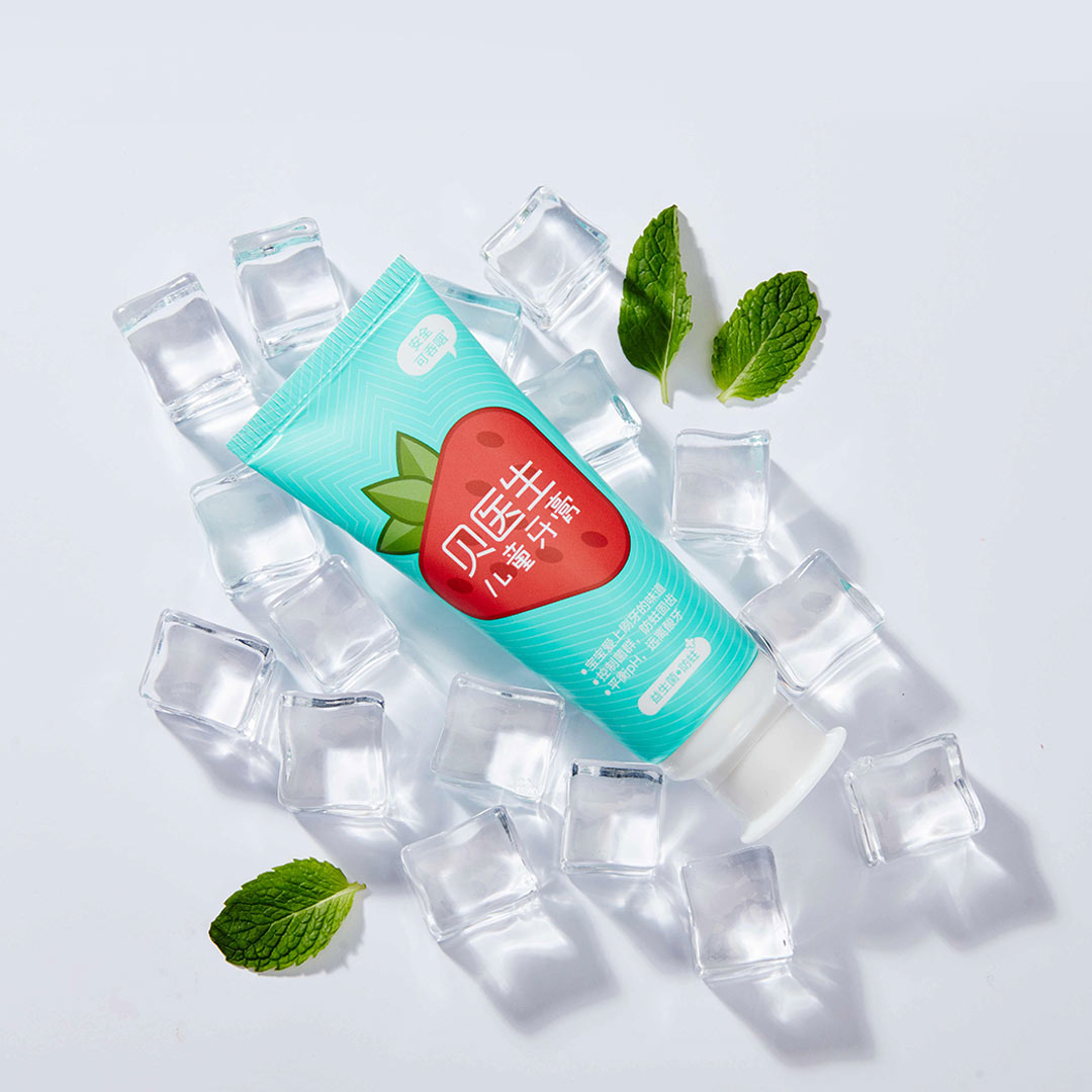 DR.BEI 0+ Probiotics Anti-Cavity Children Toothpaste (Strawberry Yogurt) Xiaomi Youpin DR·BEI 0+ Toothpaste for Children Anti Cavity And Nice Tasting for Children to Love Brushing Teeth - Wistech Singapore