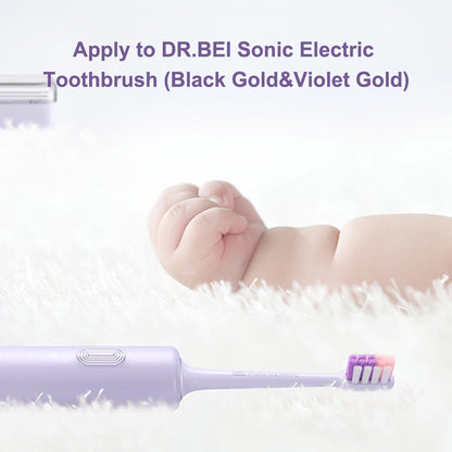 Xiaomi Dr.Bei Sonic Electric Toothbrush Head (Violet Gold) 3pcs - Wistech Singapore