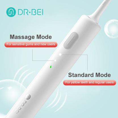 Xiaomi Dr.Bei Sonic Electric Toothbrush (Blue & Pink & White ) Suitable for both Adults/Children/Kids - Wistech Singapore