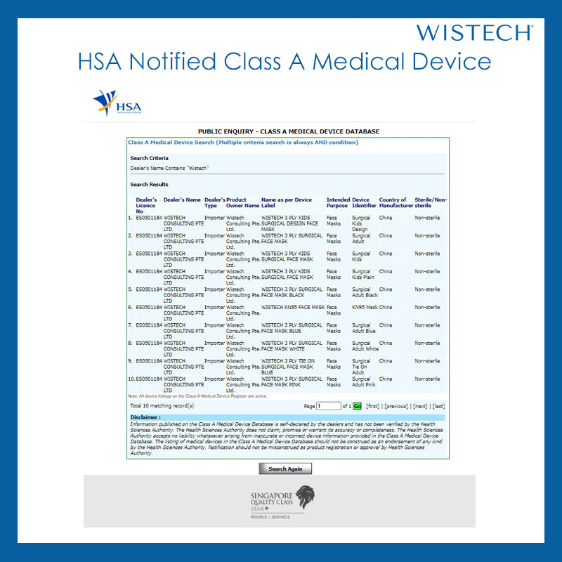     HSA NOTIFIED CERT