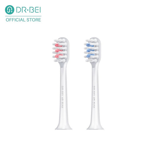 DR.BEI S7 4D Ultrasonic Toothbrush Head, 2 Pieces Xiaomi Youpin