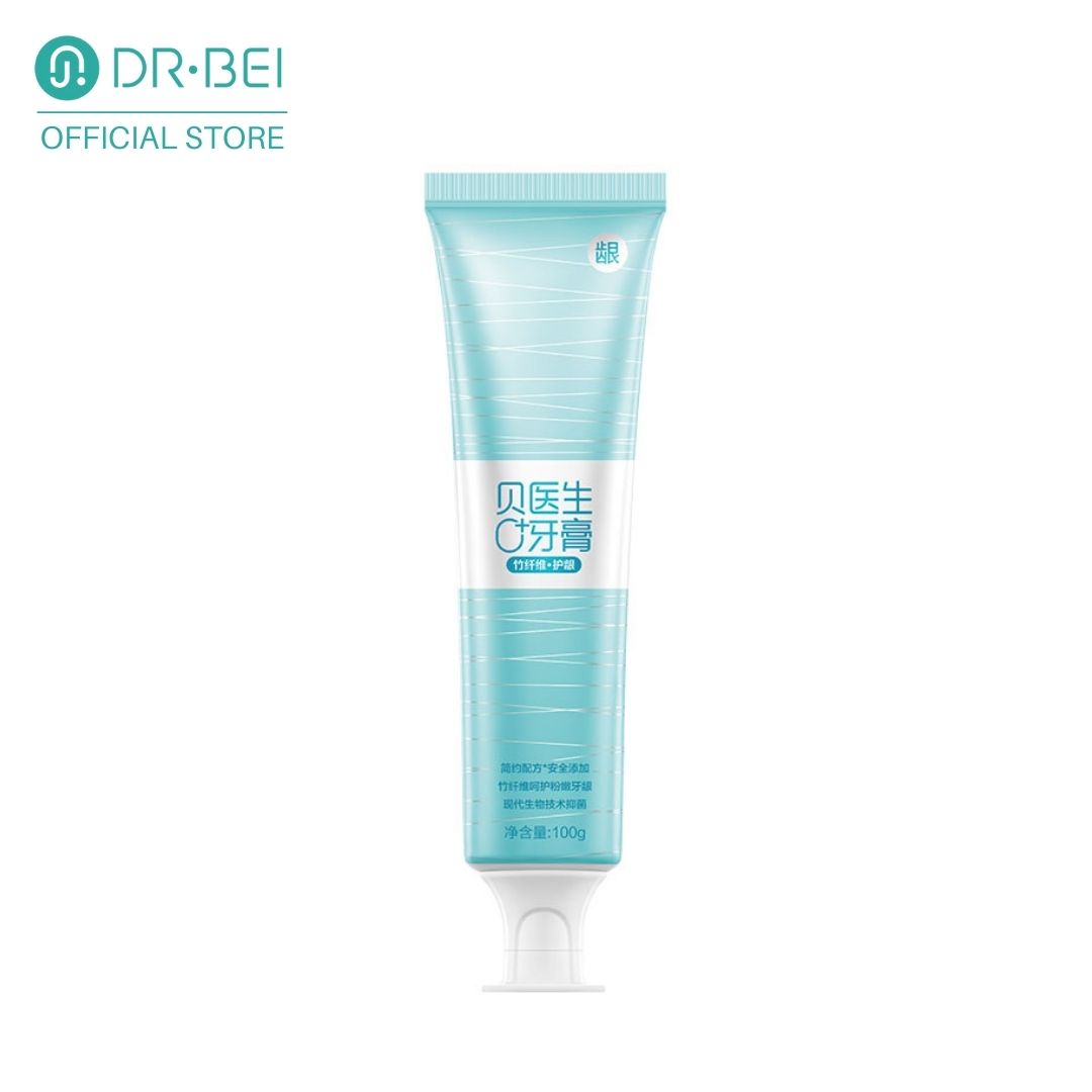 DR.BEI 0+ Toothpaste, 100g (Bamboo Mint) DR·BEI 0+ Bamboo Fiber Toothpaste for Clean Teeth and Prevent Plaque and Bacteria Eliminate 99%