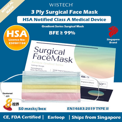 [Family Bundle] 3 BOXES GRADIENT SURGICAL MASKS with FREE SHIPPING FOR $29.90 only