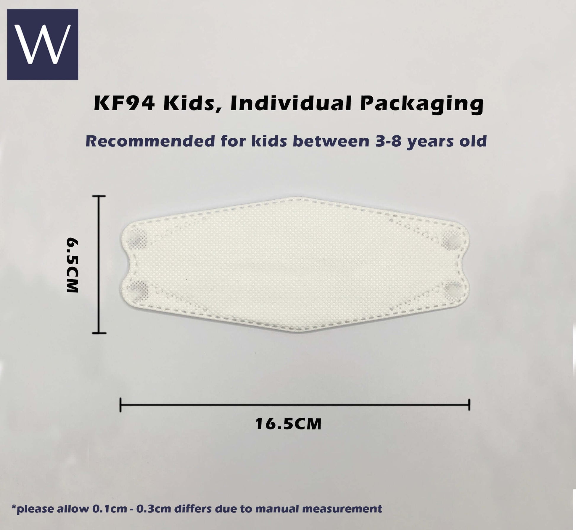 measurementKF94kidsmask