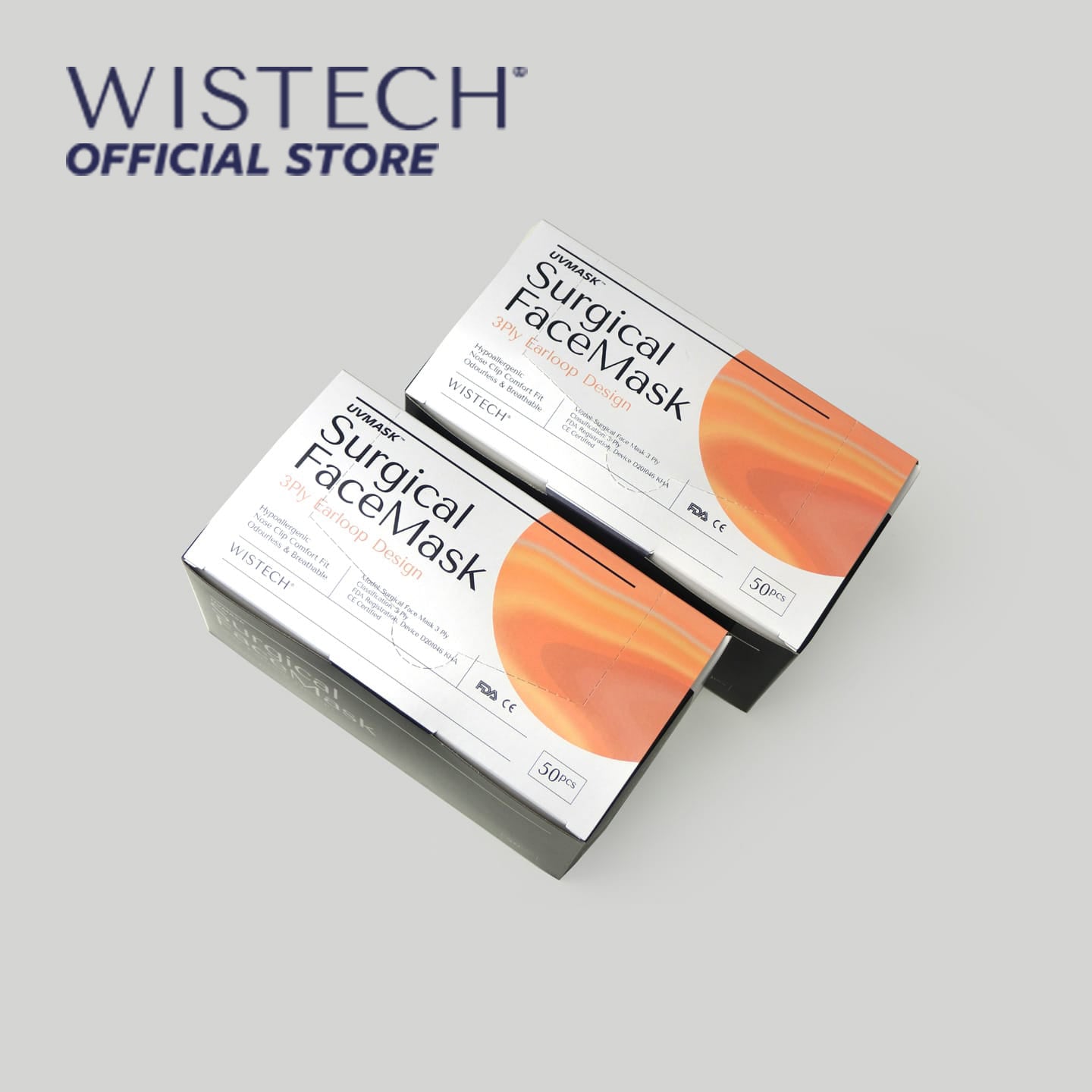 Wistech 3-Ply Surgical Face Mask UVMASK™️  (Purple) - Wistech Singapore