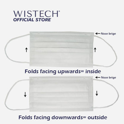 Wistech 3-Ply Surgical Face Mask UVMASK™️  (White) - Wistech Singapore